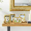 4 Pieces Vintage Gold Resin Tabletop Picture Frames-4X6
