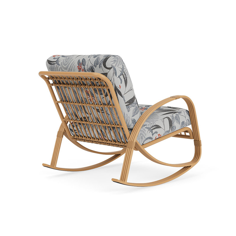 Riviera Outdoor Chair, Delicate Botanical Slate