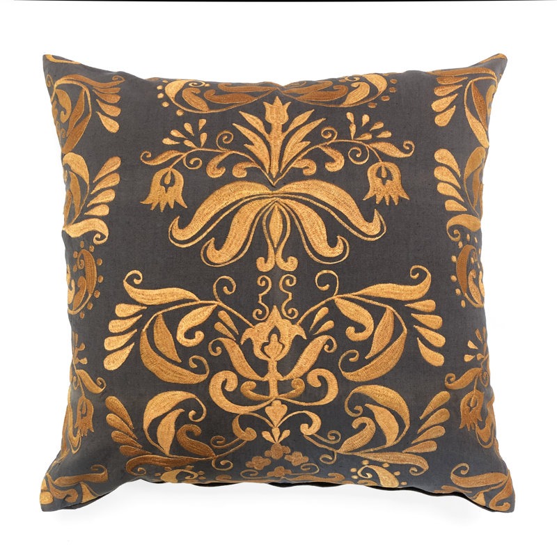 Housse de coussin en lin Versailles, Orangé