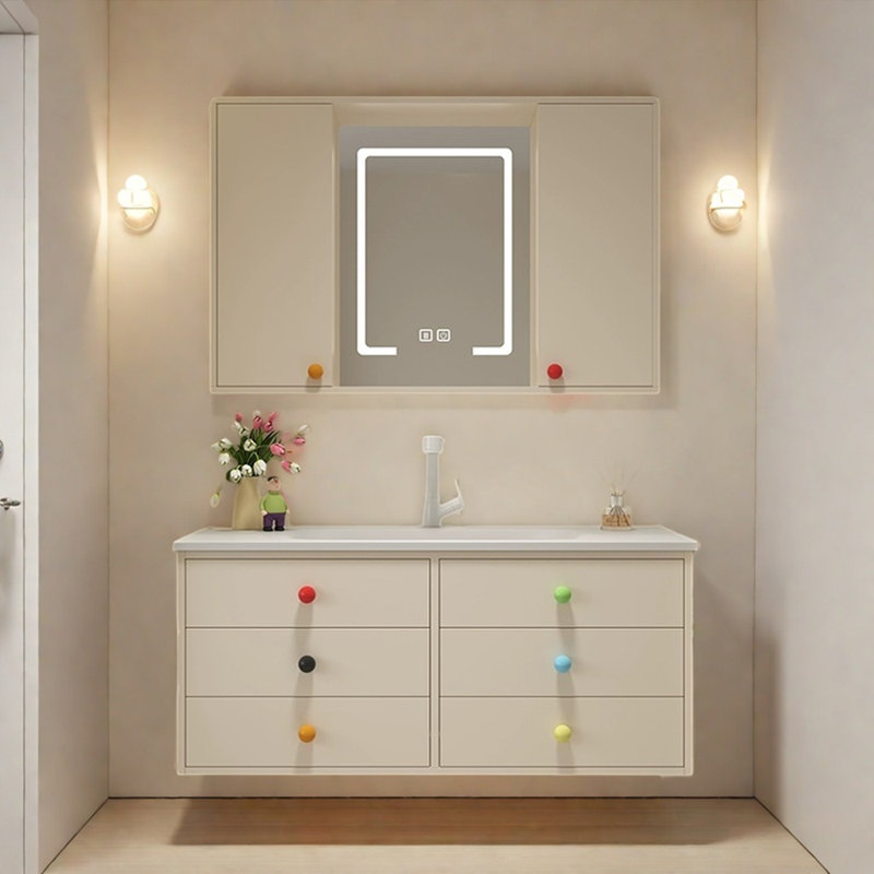 French style simple bathroom cabinet