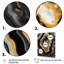 Glam Serenity, agate dorée noire sur toile-2140798922-2140798927