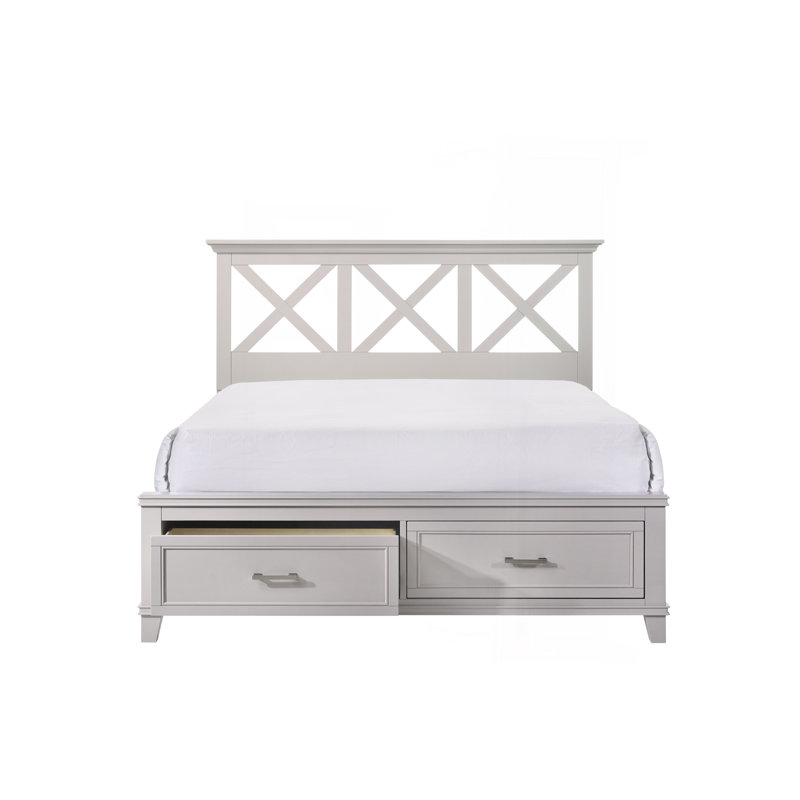 Deguzman X Storage Bed, King, Grey