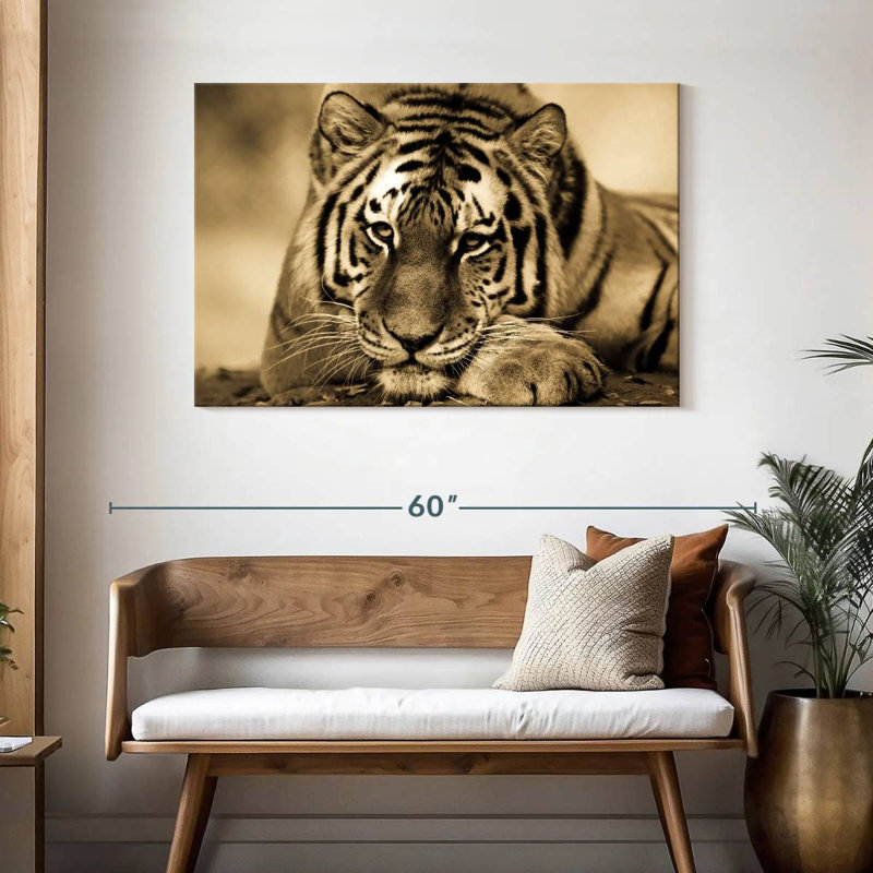 Ferocious Tiger III, 30" H x 45" W