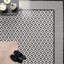 Monroe 8x8 Geometric Border Polished Marble Mosaic Tile-1766101782