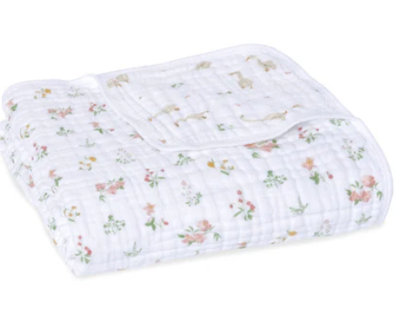 Muslin Blanket, Country Floral