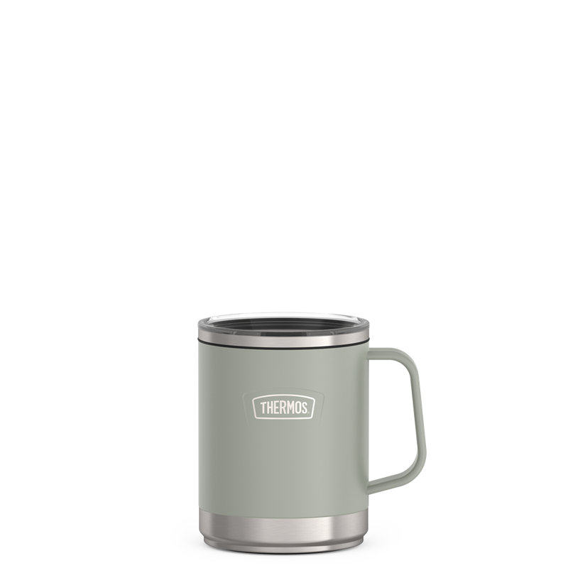 Tasse 14 oz en acier inoxydable avec couvercle coulissant - River Rock, Roche de rivière