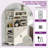 67" Kitchen Pantry With Microwave Shelf And Charging Station-179946103