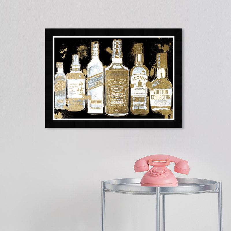 Vintage Collection Noir - impression encadrée, Cadre noir