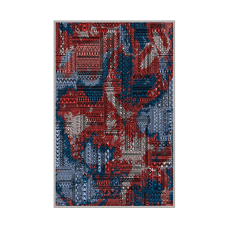 Antibacterial Hall Carpet (2.6 x 6.6 Ft) | 100% Polyester, 0.4 in Pile Height | Non-Slip PVC Dot Underside, Machine Washable | 3D Digital Printing, Durable & Stylish for Entryways, Living Rooms & More
