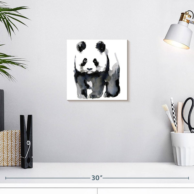 Brampt Panda Illustration, 10" H x 10" W
