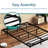 Modern Floating Bed With Smart LED Lighting-1543688883