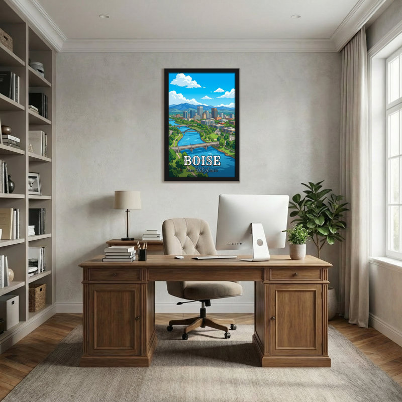 Paysage urbain de Boise, paysage urbain, H 30 po x l 20 po