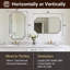 Miroir de salle de bain Modern Cadre en acier inoxydable-856112435-856112434
