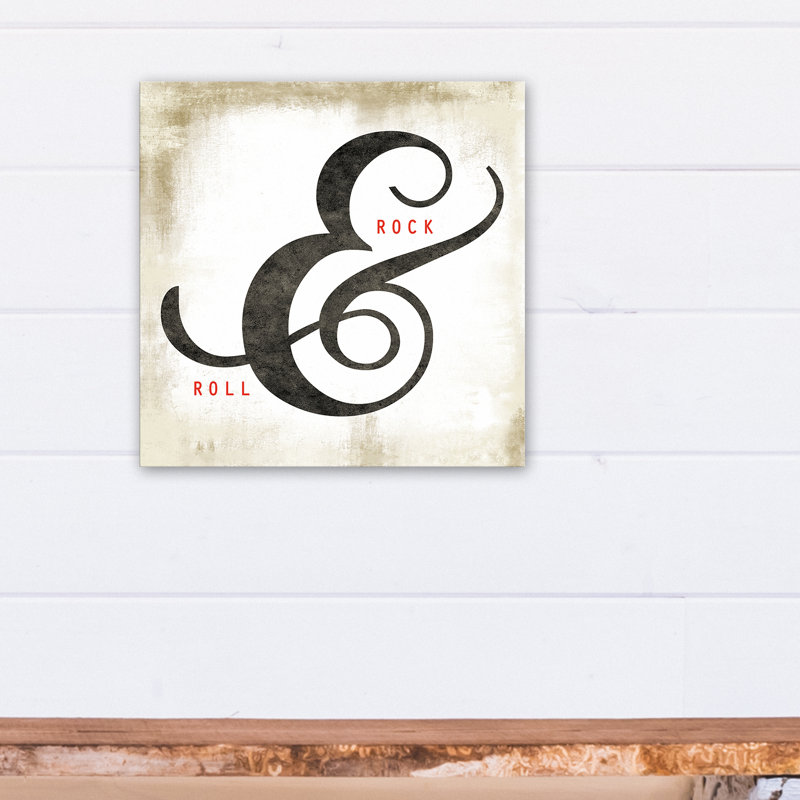 «Rushden Ampersand Rock and Roll», art sur toile tendue, H 12 po x l 12 po x P 1,25 po