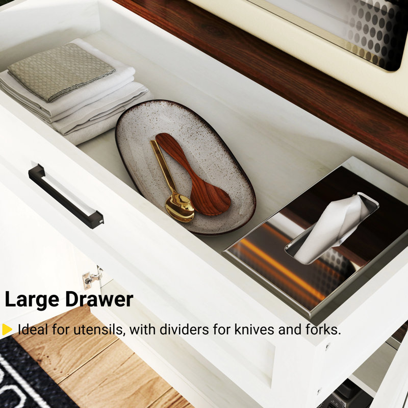 Multifunctional 71" Kitchen Pantry with Charging Station & RGB Lighting, Storage Buffet
