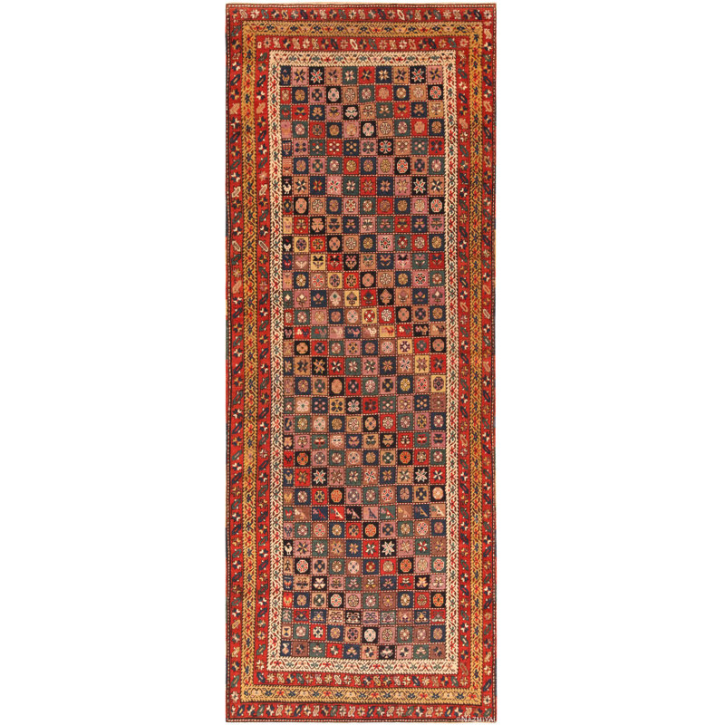 Antique Caucasian Kuba Runner Rug