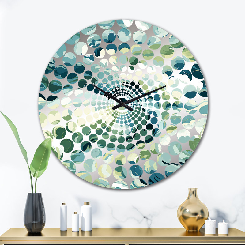 Coastal Concealment Flow - Abstract Wall Clock, Extra Large