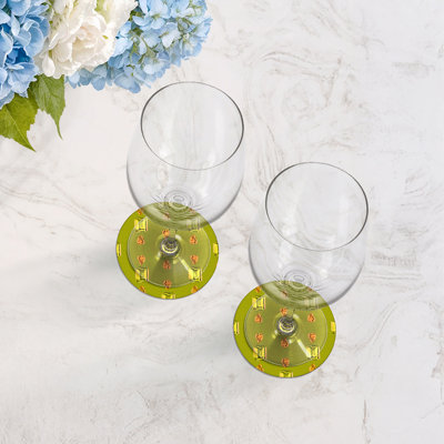 Sous-verres ronds en cuir Gem