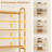 Bamboo over the Toilet Storage Shelf w/3-tier Open Shelf Adjustable Shelves