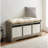 Mugurel Cubby Storage Bench with 3 Fabric Bins-1766545880