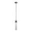 3" LED 3CCT Cylindrical Pendant Light, 12" Fluted Glass And Matte White With Nickel Finish-345302465-345302527