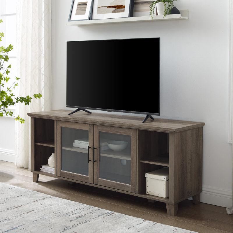 Barrington Unfinished TV Stand for TVs up to 60", Grey Wash