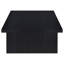 Table basse Maxy avec base de style dalle, bois noir 54 po Maxy