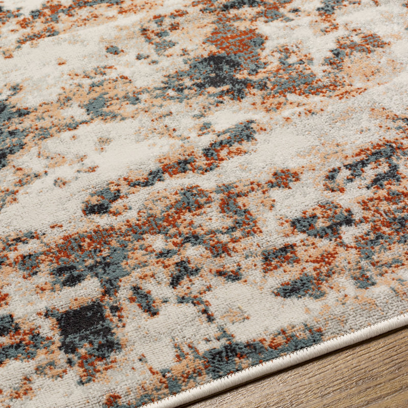 Dunmire Abstract Indoor / Outdoor Rug, Rectangle 9' x 12'