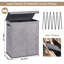 Bhargava Fabric Laundry Hamper with Handles-1922853855