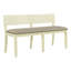 Banc de salle à manger en bois d'hévéa et beige Pembertly Row