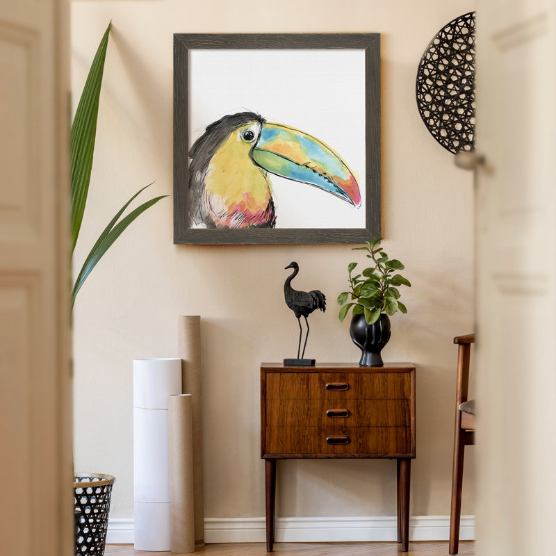 Reproduction d'art sur toile Gilded Chrysalis II, H 35,5 po x l 35,5 po x P 1,5 po, Encadré gris