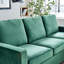 Bilski 3 Seater Velvet Sofa & Chaise
