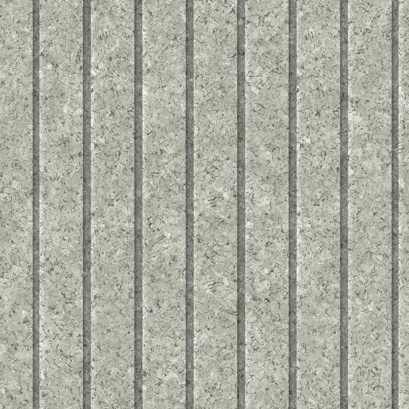 Papier peint à rayures en liège, Sauge