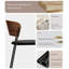Chaise de salle à manger à dossier en bois massif Italian Minimalist-1547626034
