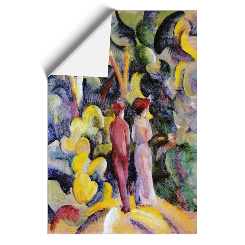 Couple in the Woods by August Macke - Frameless Print, 59cm H x 42cm W x 0.1cm D