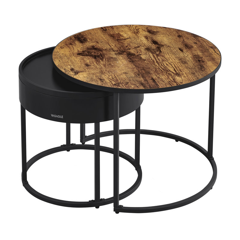 Alexandrya Coffee Table, Rustic Brown/Black