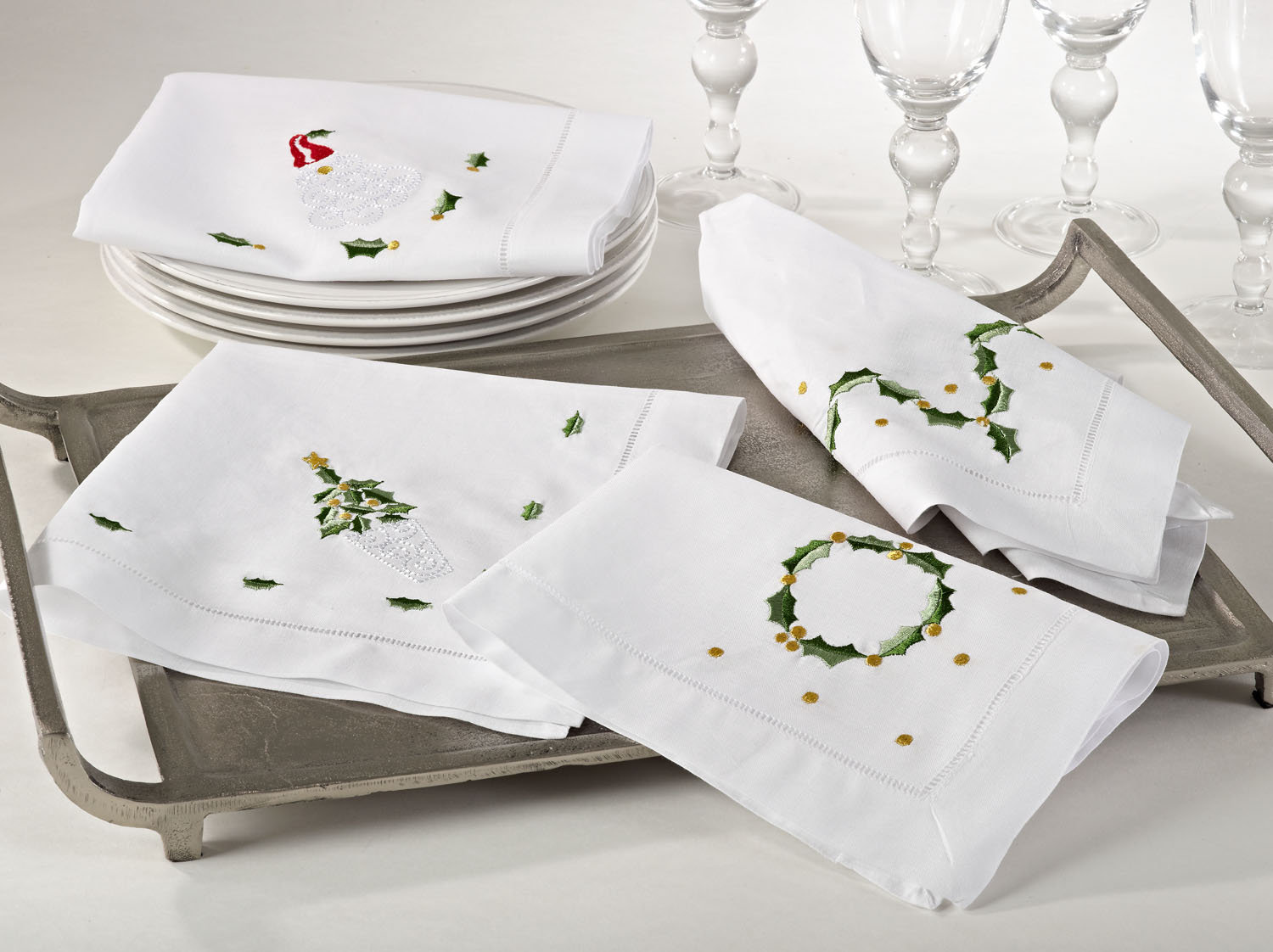 Hemstitched Linen Napkin