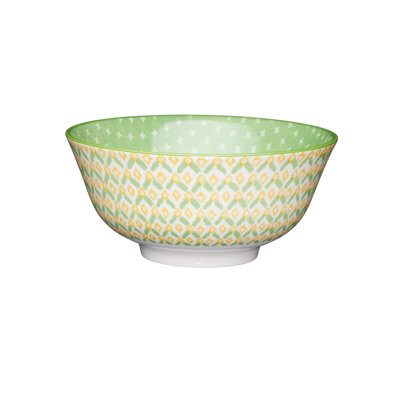 500ml Glazed Stoneware Geometric Soup Bowl