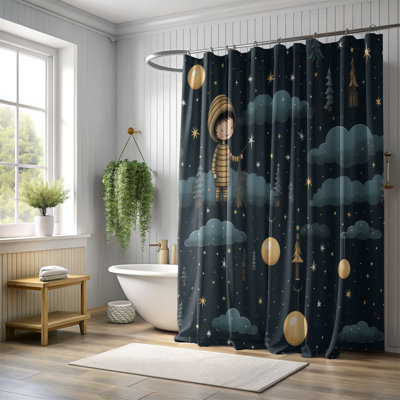 Rideau de douche Jolly Night - Premium