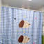 Rideau de douche en polyester avec crochets