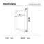 Portant à vêtements blanc en métal avec double tablettes de rangement, tringle de suspension et crochets latéraux pour l'organisation de la chambre à coucher-86470121