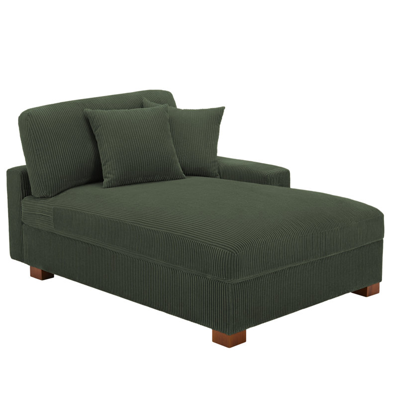 Milbrey Desborough Chaise Lounge, Grey, Right Hand Facing