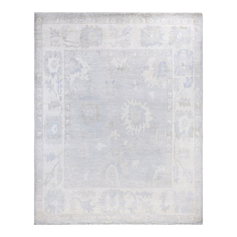 Floral One-of-a-Kind 7' 10" X 9' 9" Hand Knotted Area Rug