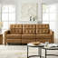 Gurdarshan Leather Dual-Motor Power Reclining Sofa-2035900875