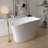 51.18"Solid Surface Freestanding Tub,Bathtubs For Small Spaces,Sitting Type
