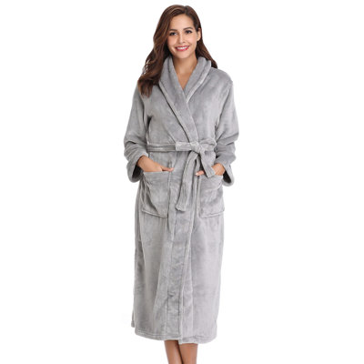 Aivyn Flannel Mid-Calf Bathrobe