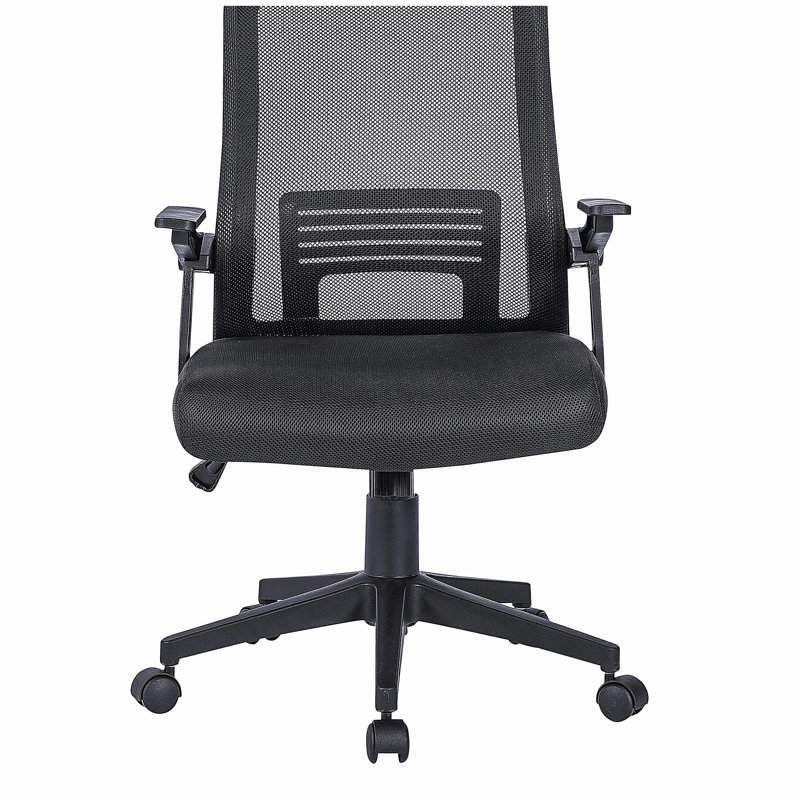 Fauteuil de bureau ergonomique en filet mobili, noir