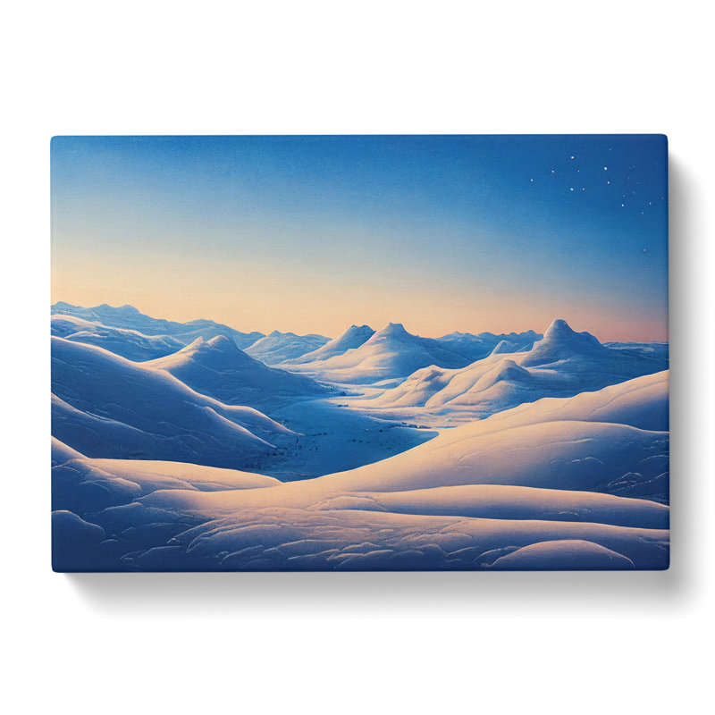 Winter Sunrise Mountains Vol.1 - Wrapped Canvas Print, 50cm H x 76cm W x 3cm D