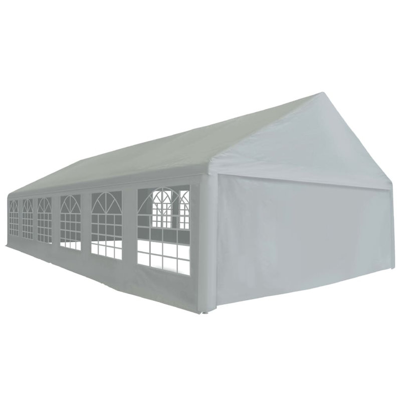 Pavillon de jardin 39,4 pi L 19,7 pi. Auvent de tente en acier D