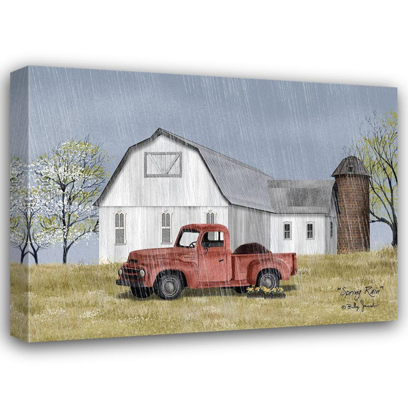 Red Barrel Studio® Jacobs, Billy Gallery Wrapped Canvas Art Titled: Spring Rain, 36" H x 47" W